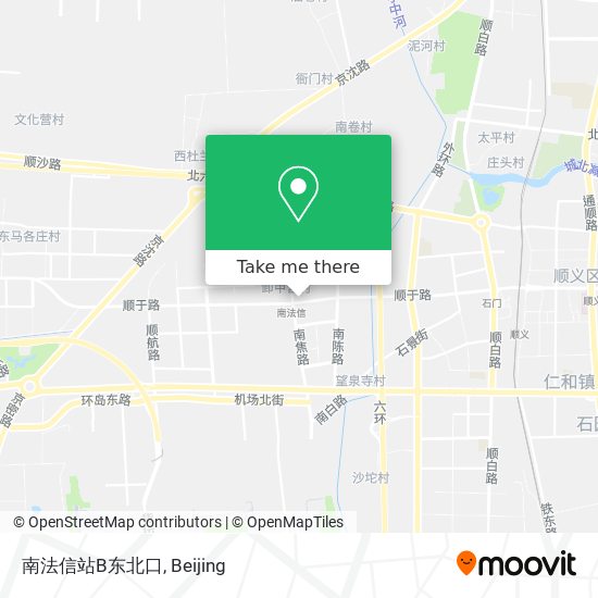 南法信站B东北口 map