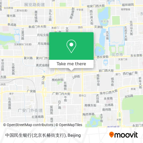 中国民生银行(北京长椿街支行) map