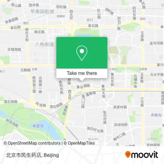 北京市民生药店 map