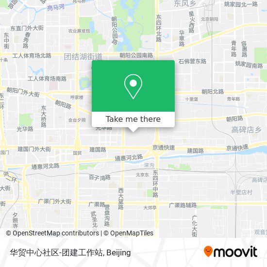 华贸中心社区-团建工作站 map