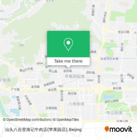 汕头八合里海记牛肉店(苹果园店) map