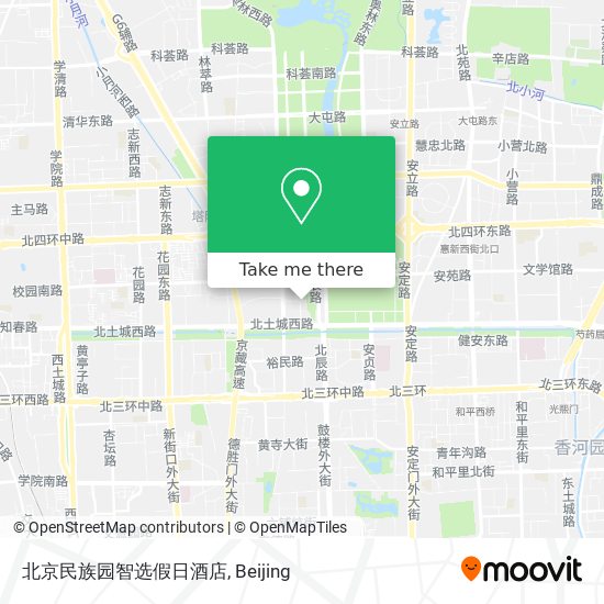 北京民族园智选假日酒店 map
