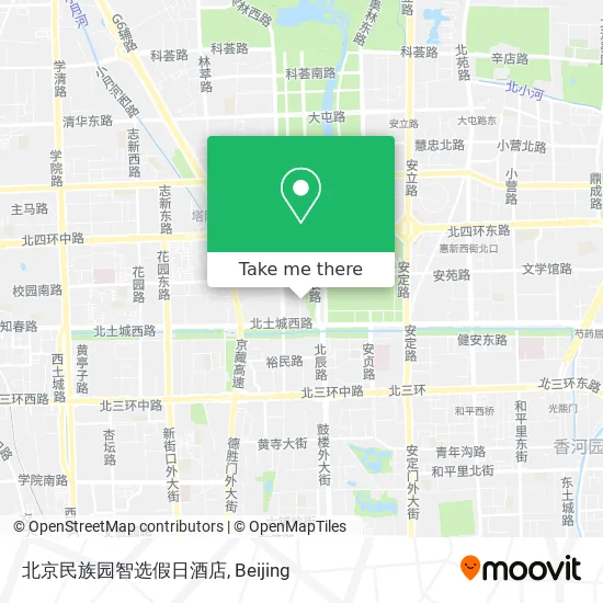 北京民族园智选假日酒店 map