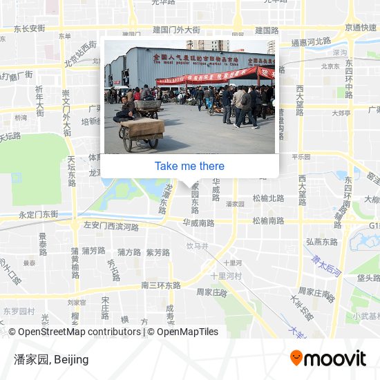 潘家园 map