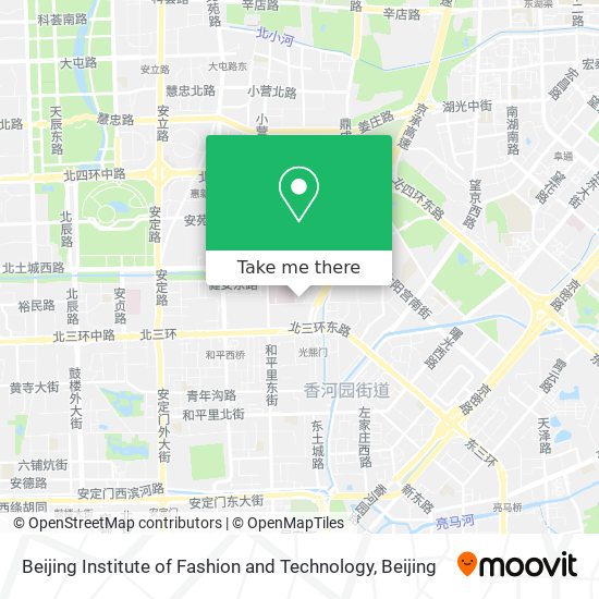 Beijing Institute of Fashion and Technology map