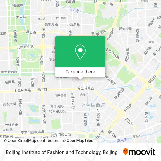 Beijing Institute of Fashion and Technology map