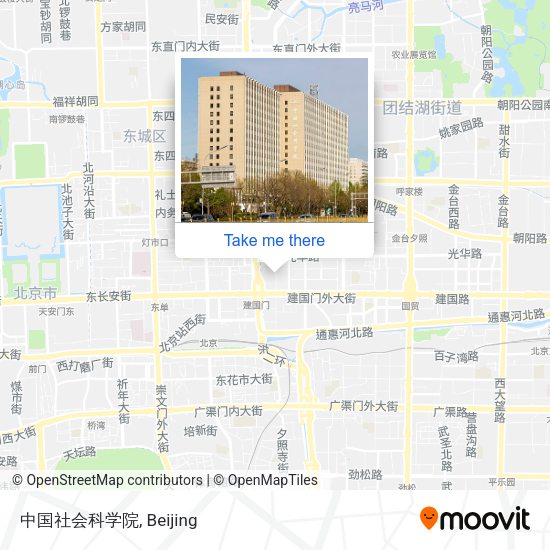 中国社会科学院 map