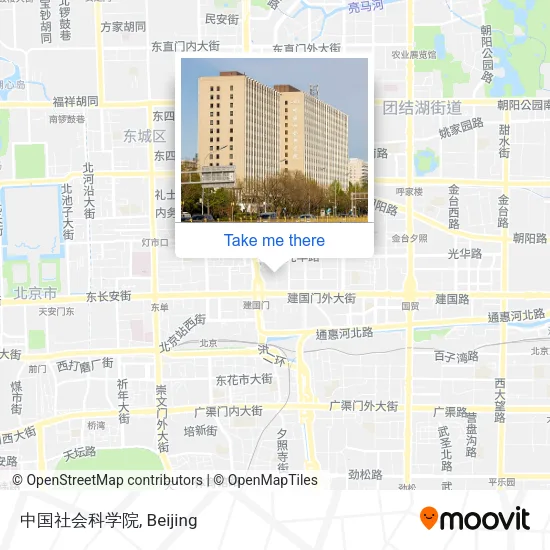 中国社会科学院 map