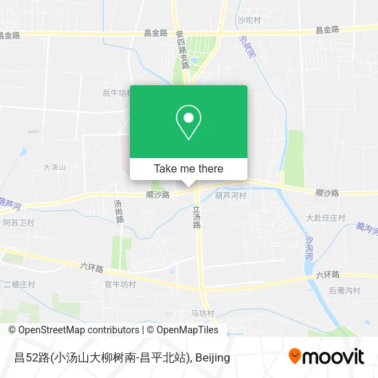 昌52路(小汤山大柳树南-昌平北站) map
