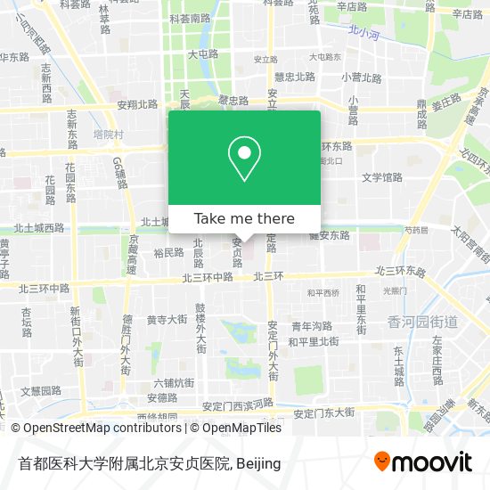 首都医科大学附属北京安贞医院 map