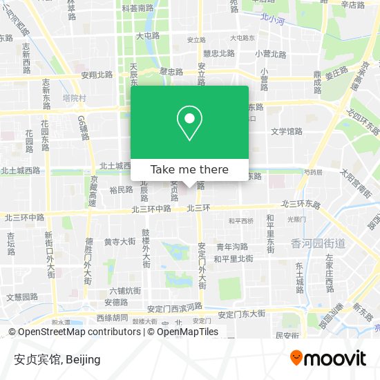 安贞宾馆 map