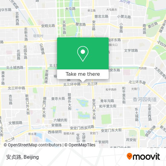 安贞路 map