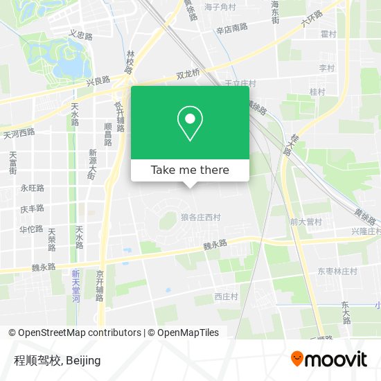 程顺驾校 map