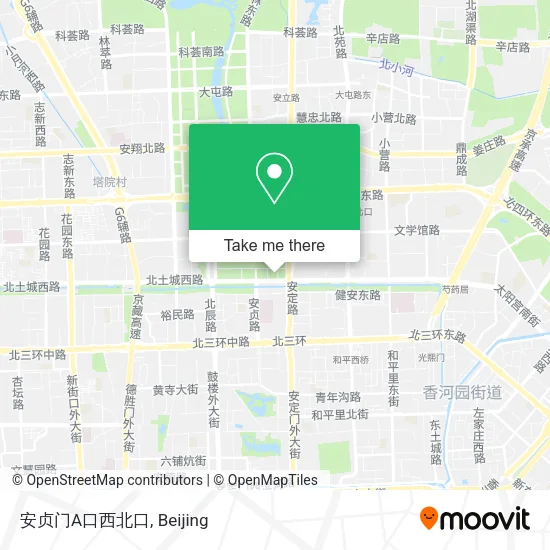 安贞门A口西北口 map