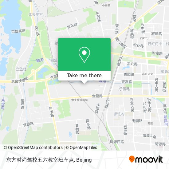 东方时尚驾校五六教室班车点 map