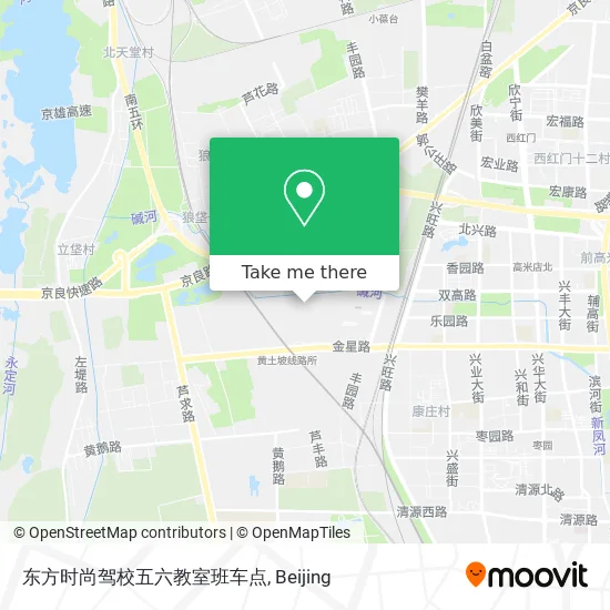 东方时尚驾校五六教室班车点 map