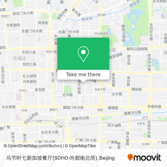 乌节时七新加坡餐厅(SOHO·尚都南北塔) map