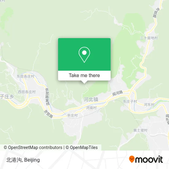 北港沟 map
