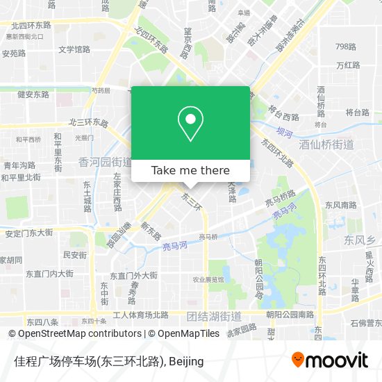 佳程广场停车场(东三环北路) map