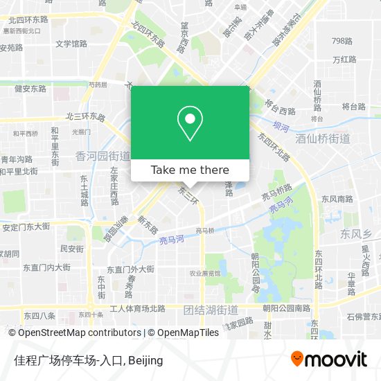 佳程广场停车场-入口 map