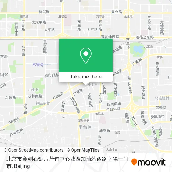 北京市金刚石锯片营销中心城西加油站西路南第一门市 map