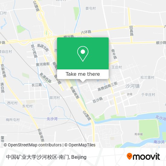 中国矿业大学沙河校区-南门 map