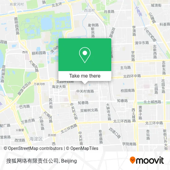 搜狐网络有限责任公司 map