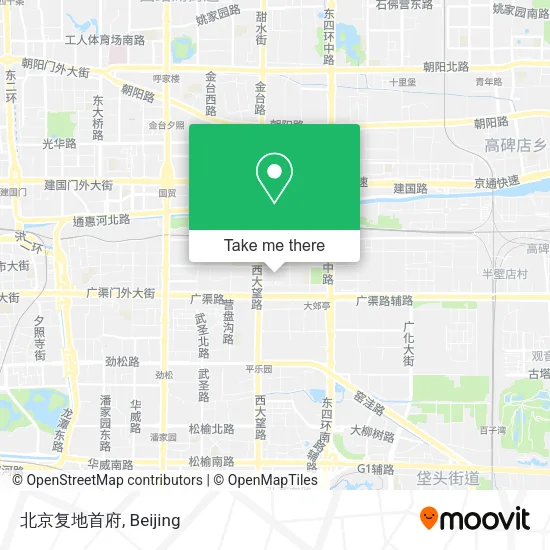 北京复地首府 map