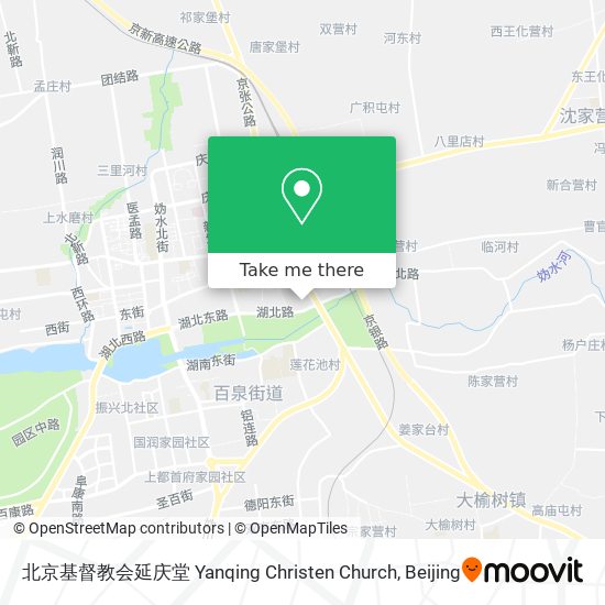 北京基督教会延庆堂 Yanqing Christen Church map