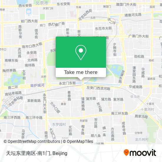 天坛东里南区-南1门 map