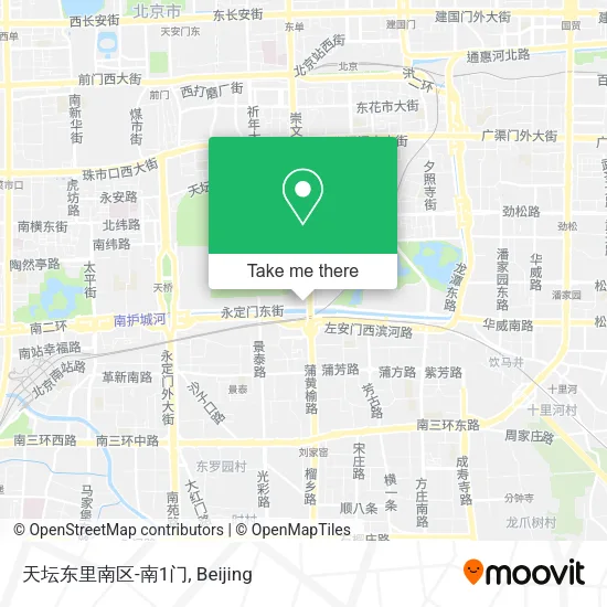 天坛东里南区-南1门 map