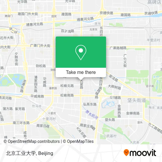 北京工业大学 map