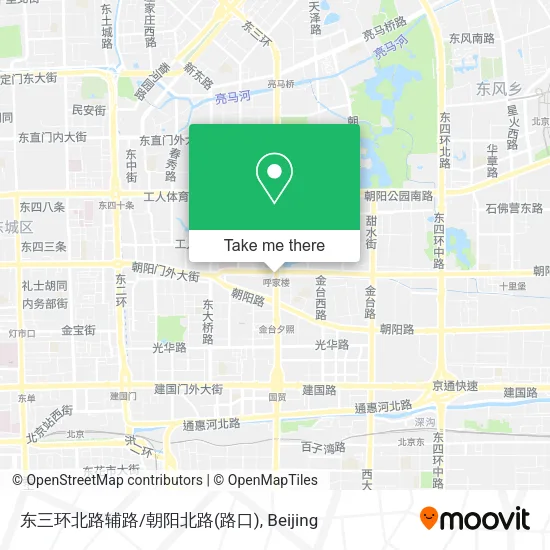 东三环北路辅路/朝阳北路(路口) map