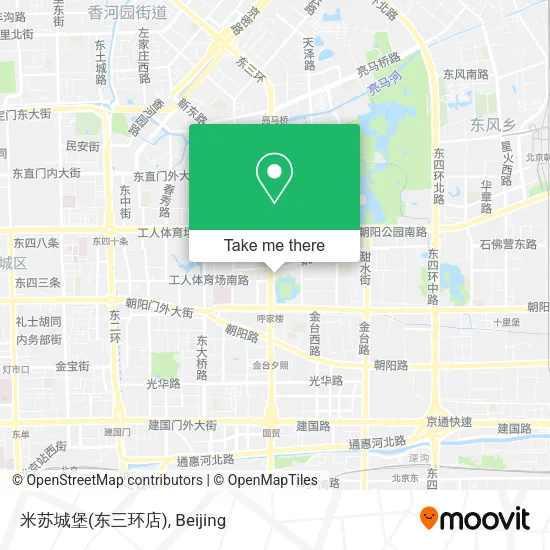 米苏城堡(东三环店) map