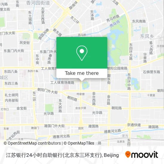 江苏银行24小时自助银行(北京东三环支行) map
