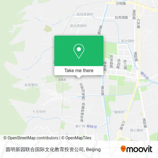 圆明新园联合国际文化教育投资公司 map
