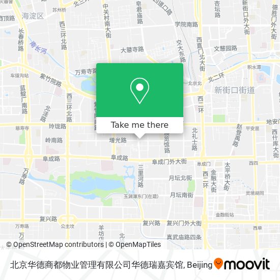 北京华德商都物业管理有限公司华德瑞嘉宾馆 map
