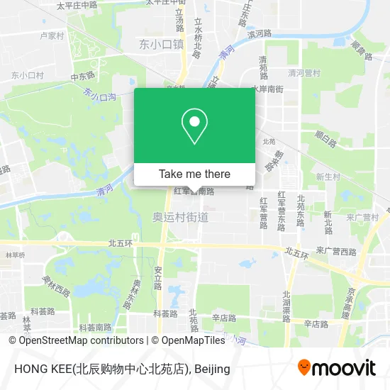 HONG KEE(北辰购物中心北苑店) map