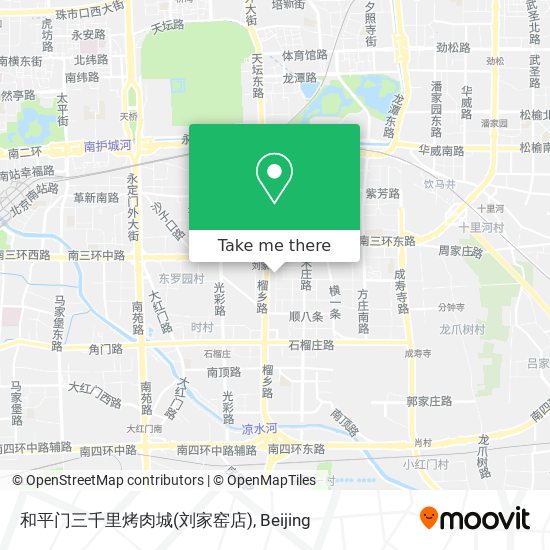 和平门三千里烤肉城(刘家窑店) map