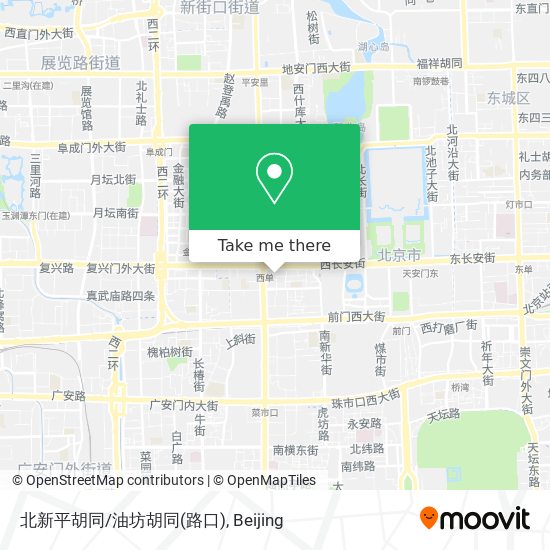 北新平胡同/油坊胡同(路口) map