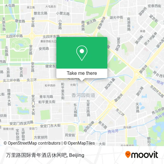 万里路国际青年酒店休闲吧 map