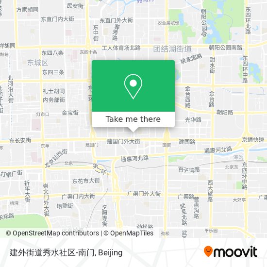 建外街道秀水社区-南门 map