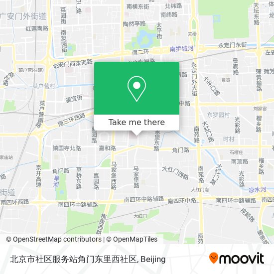 北京市社区服务站角门东里西社区 map