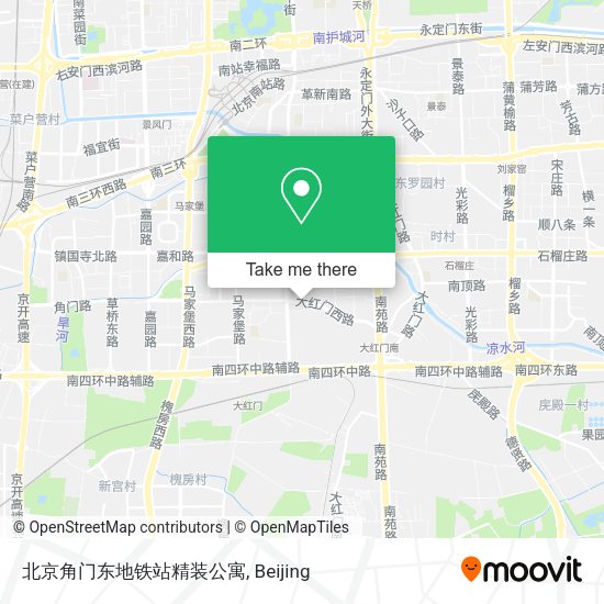 北京角门东地铁站精装公寓 map