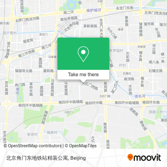 北京角门东地铁站精装公寓 map