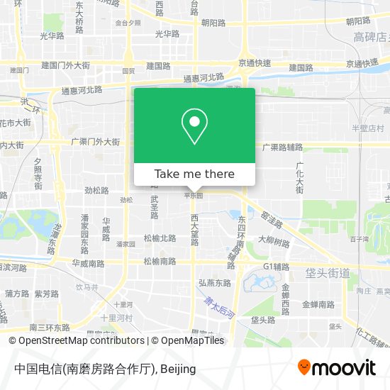 中国电信(南磨房路合作厅) map