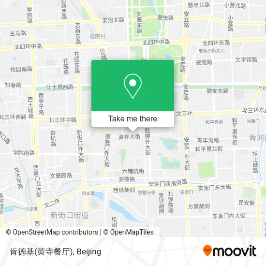 肯德基(黄寺餐厅) map