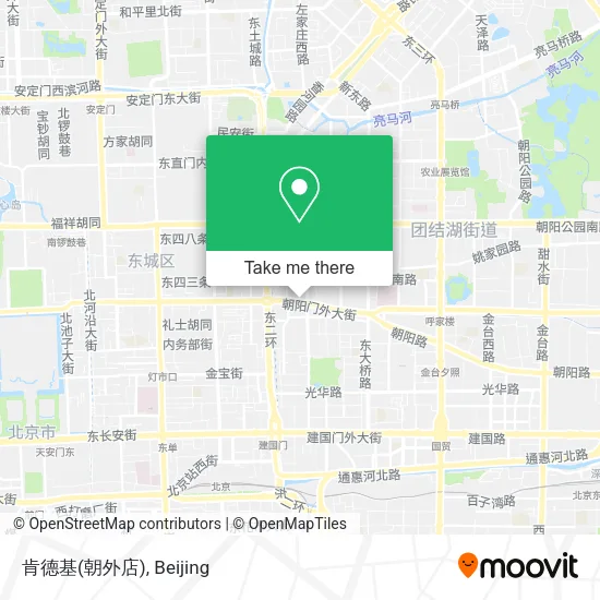 肯德基(朝外店) map
