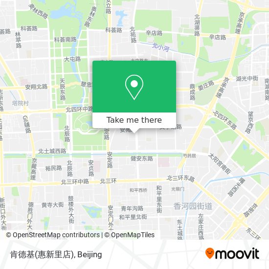 肯德基(惠新里店) map