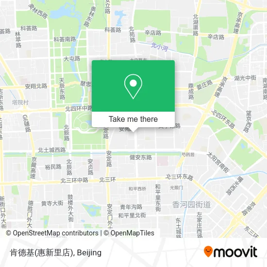 肯德基(惠新里店) map